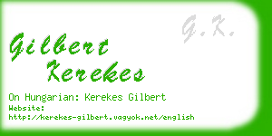 gilbert kerekes business card